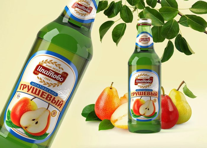 лимонад Грушевый Ипатово 0,5 ст/б винт