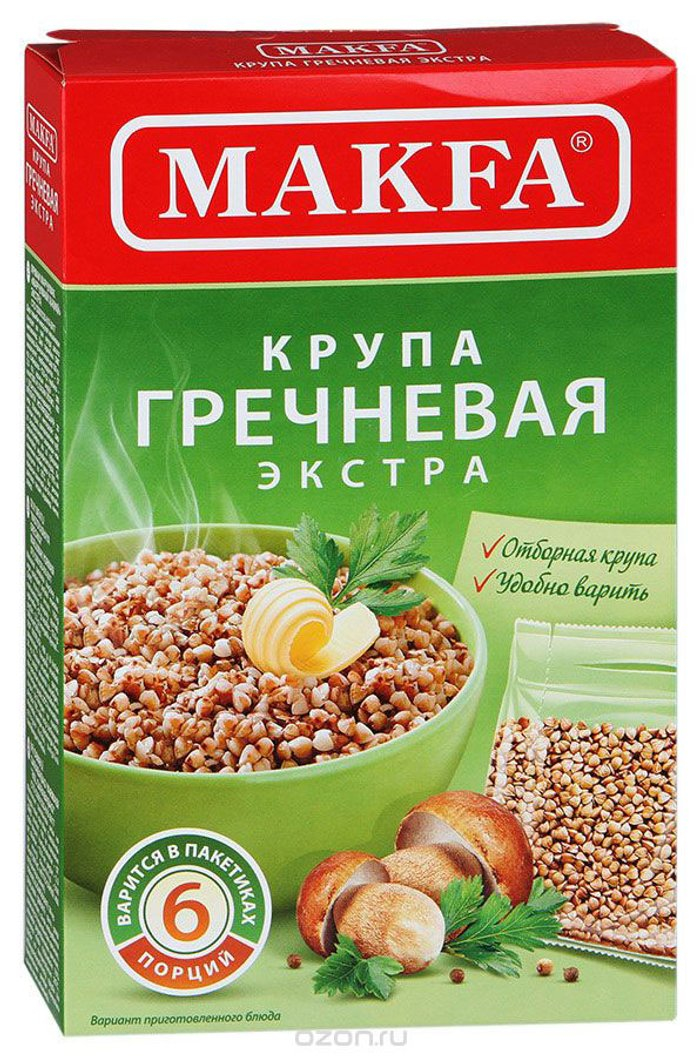 Крупа Гречневая Макфа в варочных пакетах 400 гр.