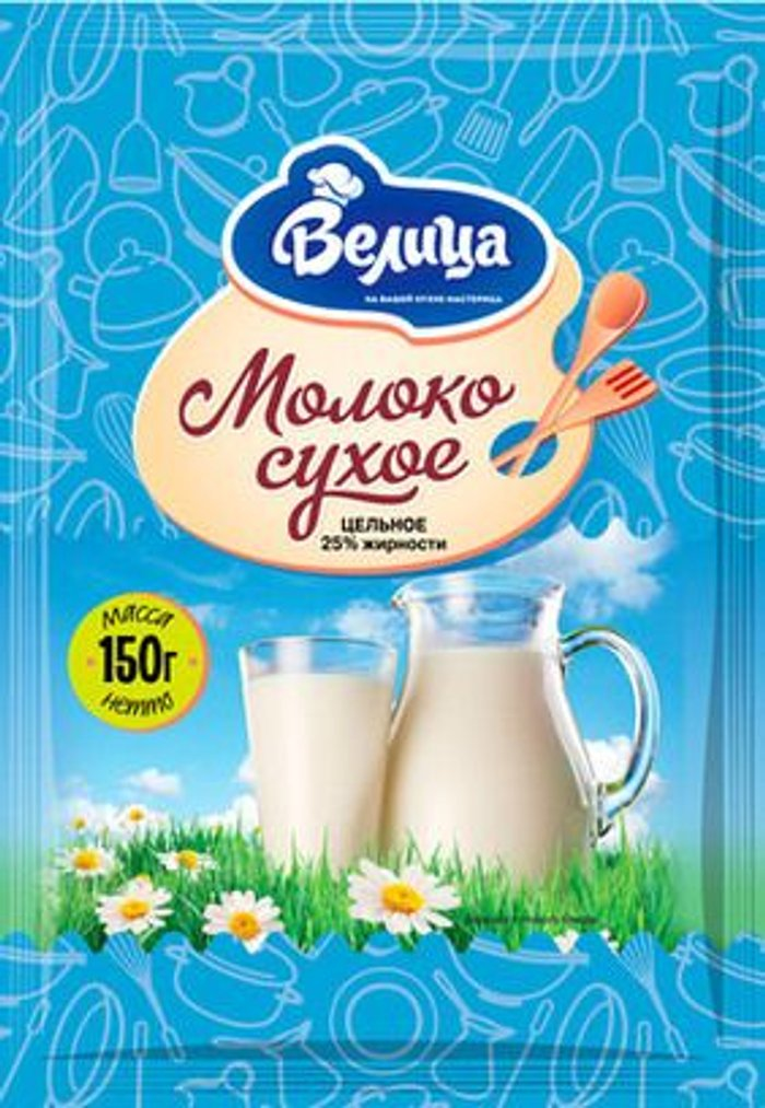 Молоко сухое Велица 150 гр 25%