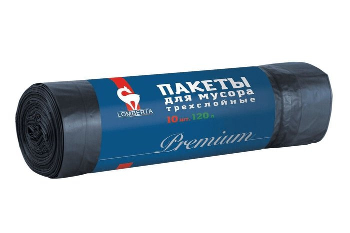 пакеты для мусора 120 л. 10 шт