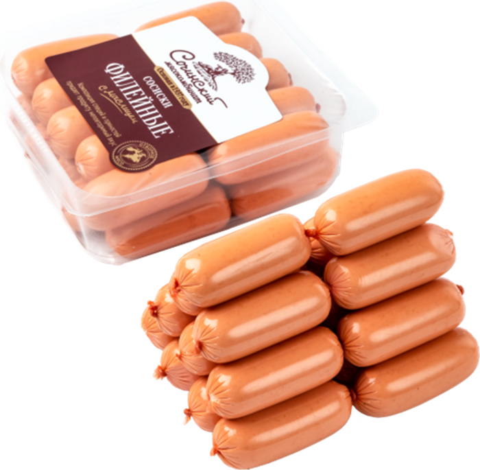 Сосиски из мяса птицы Филейные с маслицем 480 гр