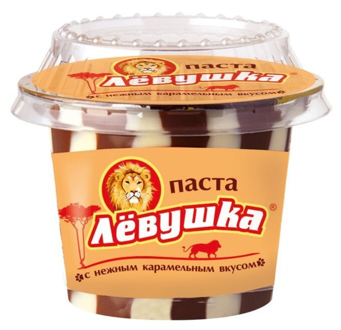 Шоколадная паста Левушка с карамельн вкусом 220 гр