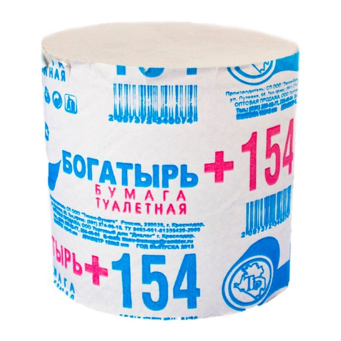 туалетная бумага "Богатырь" 154