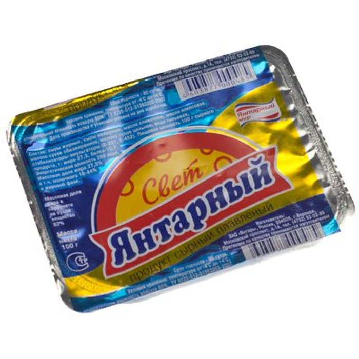 плавленный продукт "Янтарный" 80 гр.