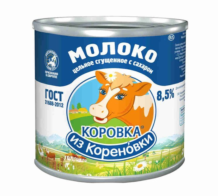 Сгущен.молоко Коровка из Кореновки 0,380 ж/б