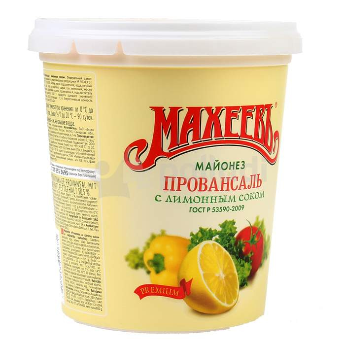 майонез "Махеев с лимонным соком" 800гр