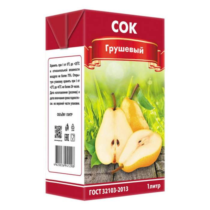 Сок Грушевый 1л