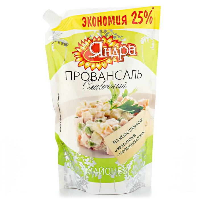 майонез "Яндра" в ассортименте 190 гр.