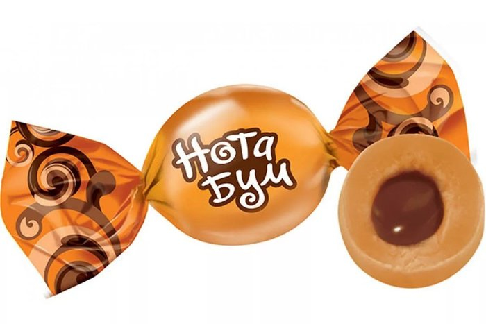 Ирис жеват "Нота бум" с орех. начинкой 100 гр