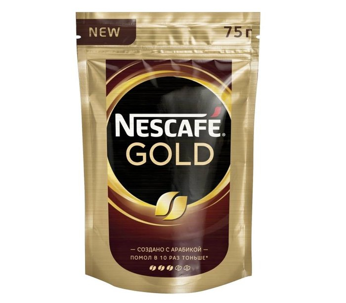 Кофе "Нескафе Голд" мягкая упаковка 75 гр.