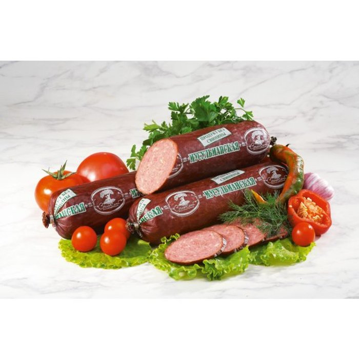 Мясн. Колб. изделиеКолбаса п/к Мусульманская вакуум батон Сочинский МСК