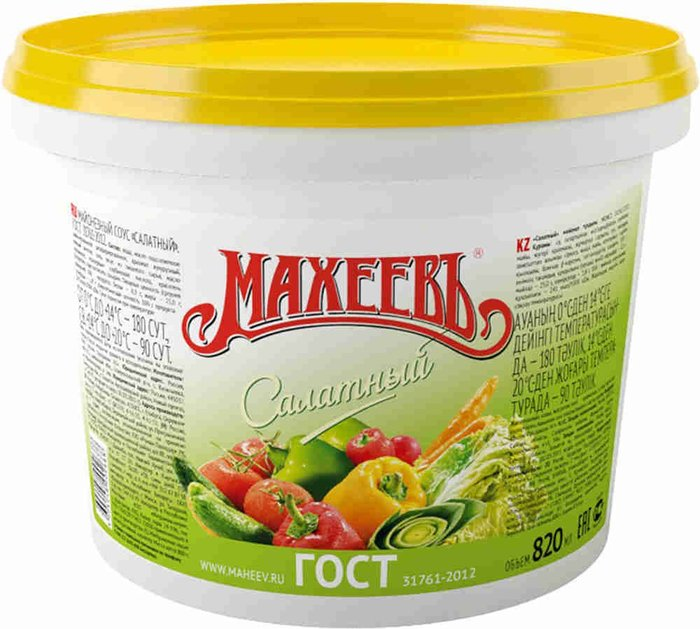 майонез "Махеев салатный" ведро 820 гр
