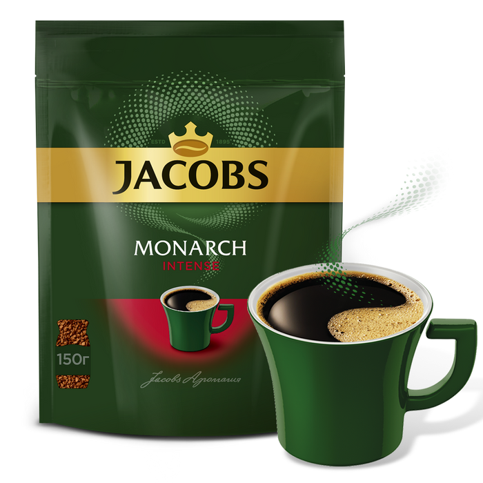 Кофе растворимый "Якобс Монарх" мягкая упаковка 150 гр