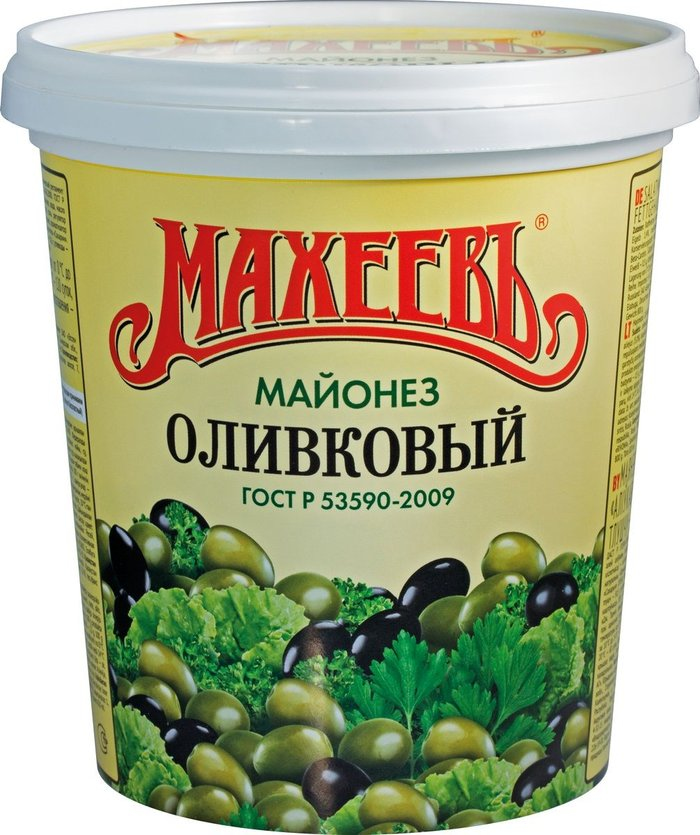 Майонез "Махеев Оливковый" ведро 800 гр