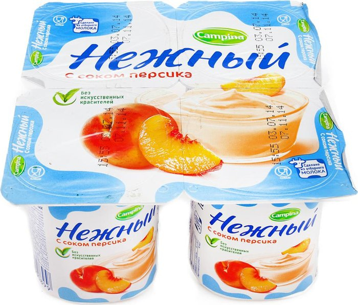 Йогуртный продукт Campina Нежный с соком в ассортименте 1,2% 100 г